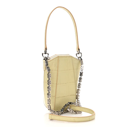 Givenchy Calfskin Crocodile Embossed Mini Vertical Antigona Natural 3 of 10