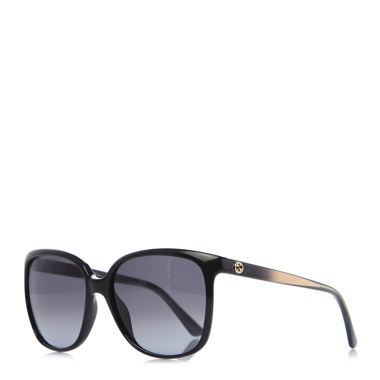 Acetate Square Frame Oversized Sunglasses GG3696/S Black Crystal