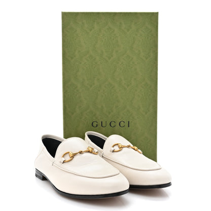 Gucci Lambskin Womens Brixton Horsebit Loafers 37 Mystic White 13 of 13