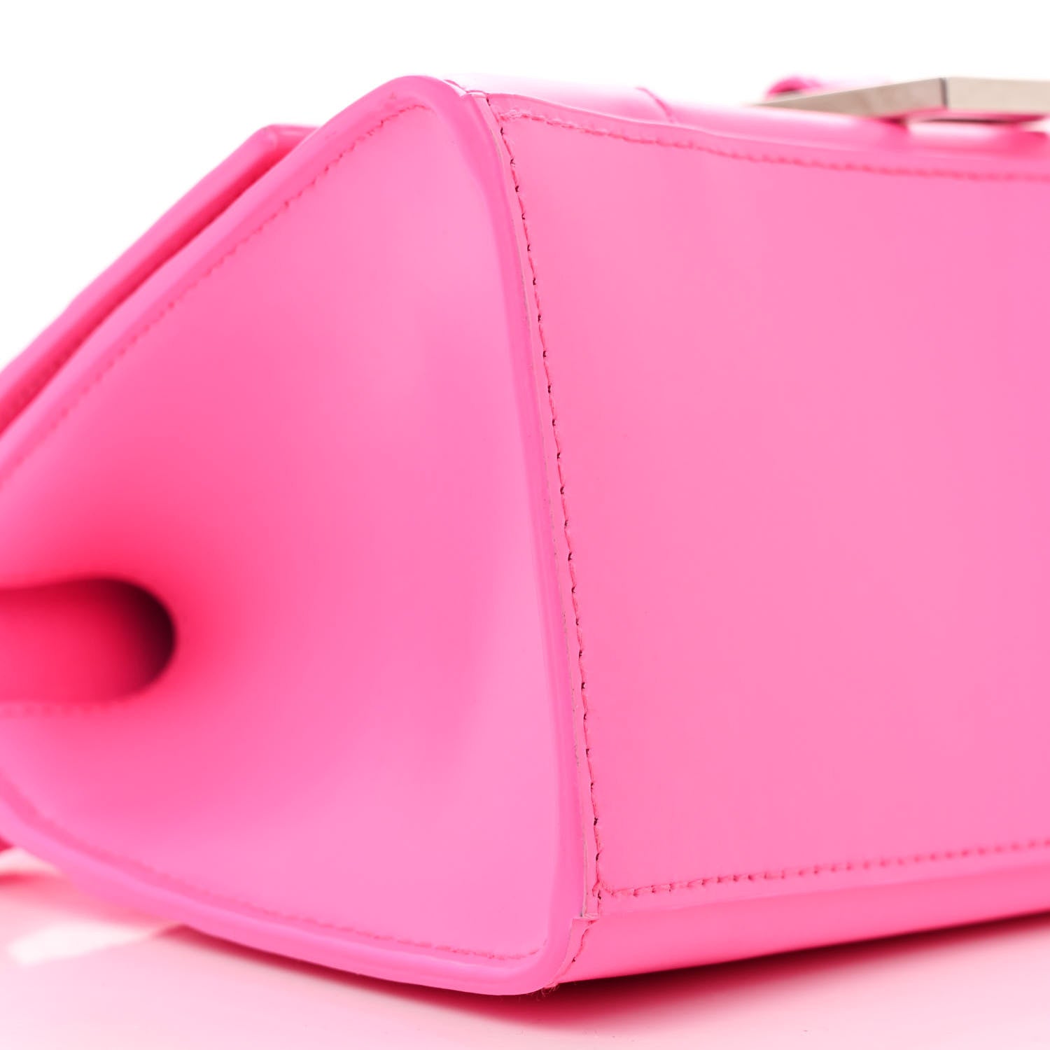 Balenciaga Shiny Box Calfskin Small Hourglass Top Handle Bag Fluo Pink 10 of 14