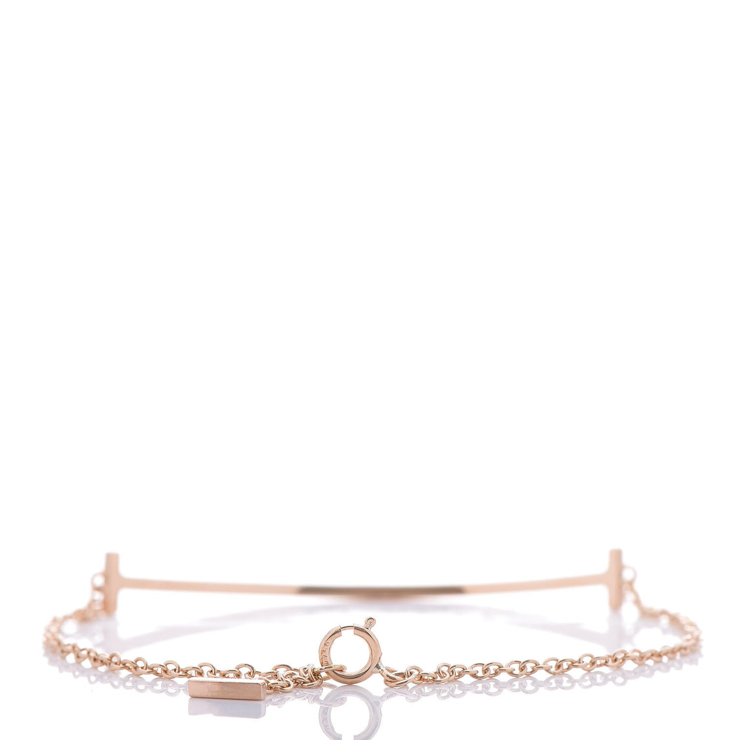 18K Rose Gold T Smile Bracelet