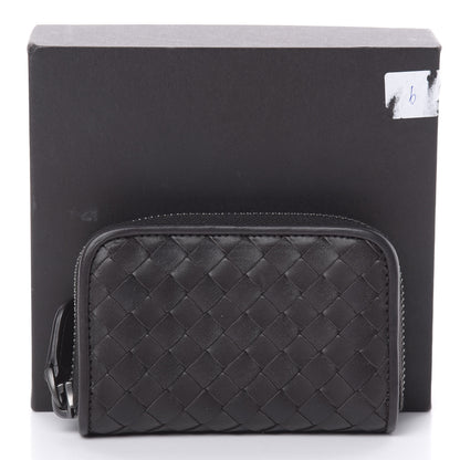 Bottega Veneta Nappa Intrecciato Zip Around Coin Purse Ebano 8 of 8