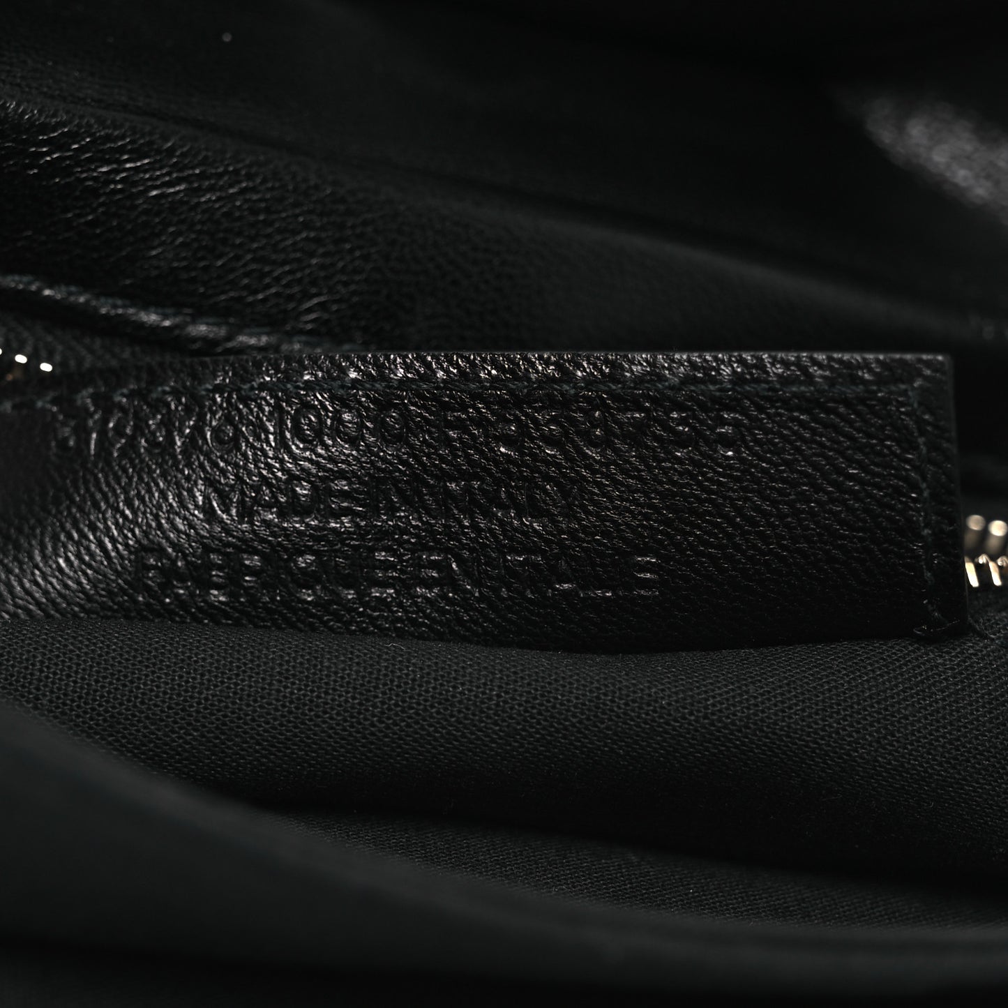 Chevre Gold Metallic Edge Hardware Envelope Clutch Black