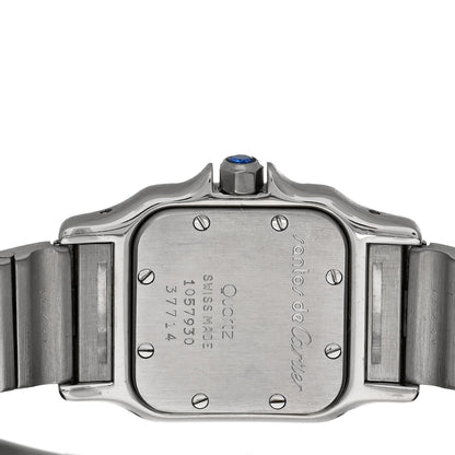 Cartier Stainless Steel 18K Yellow Gold 24mm Santos De Cartier Galbee Quartz Watch 4 of 5