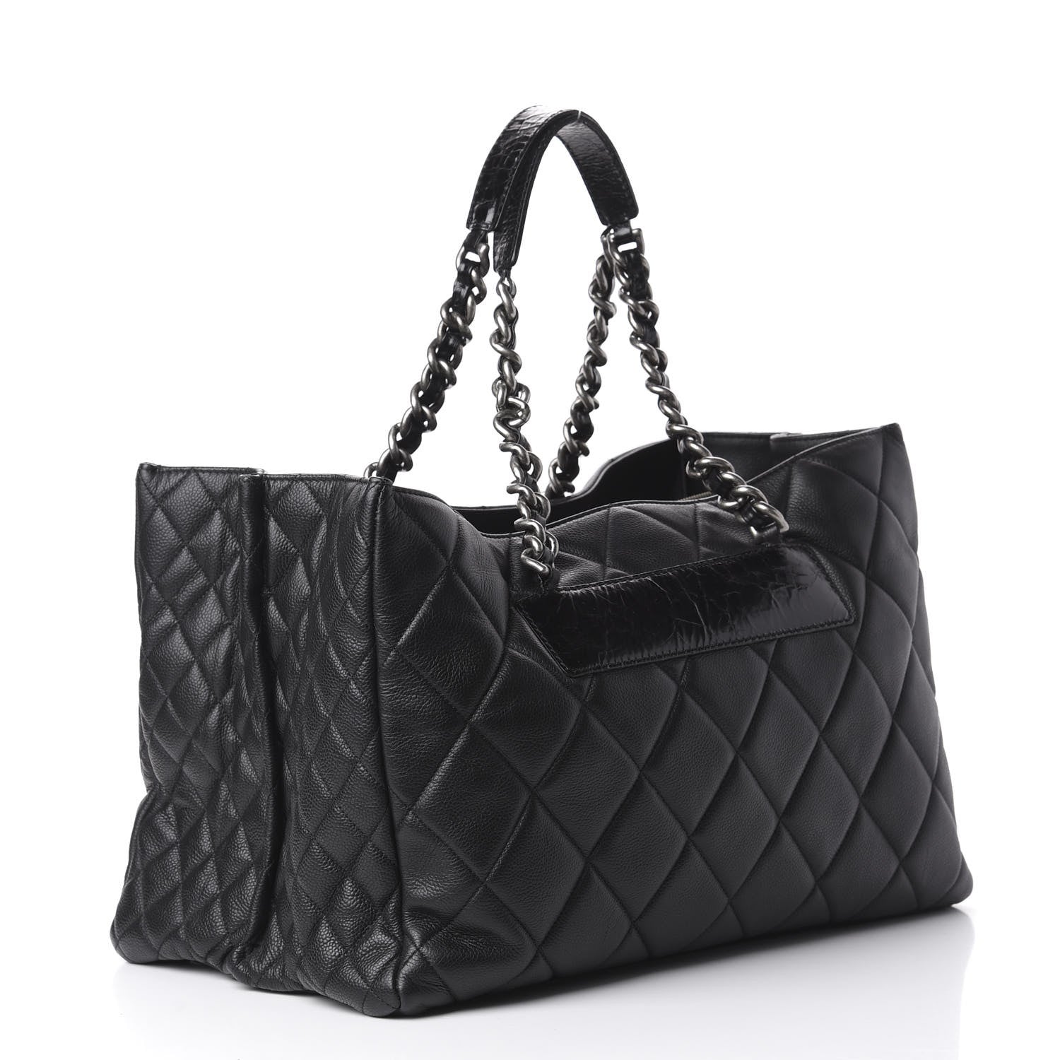 Chanel Caviar Quilted Coco Casual Tote Black 2 of 12