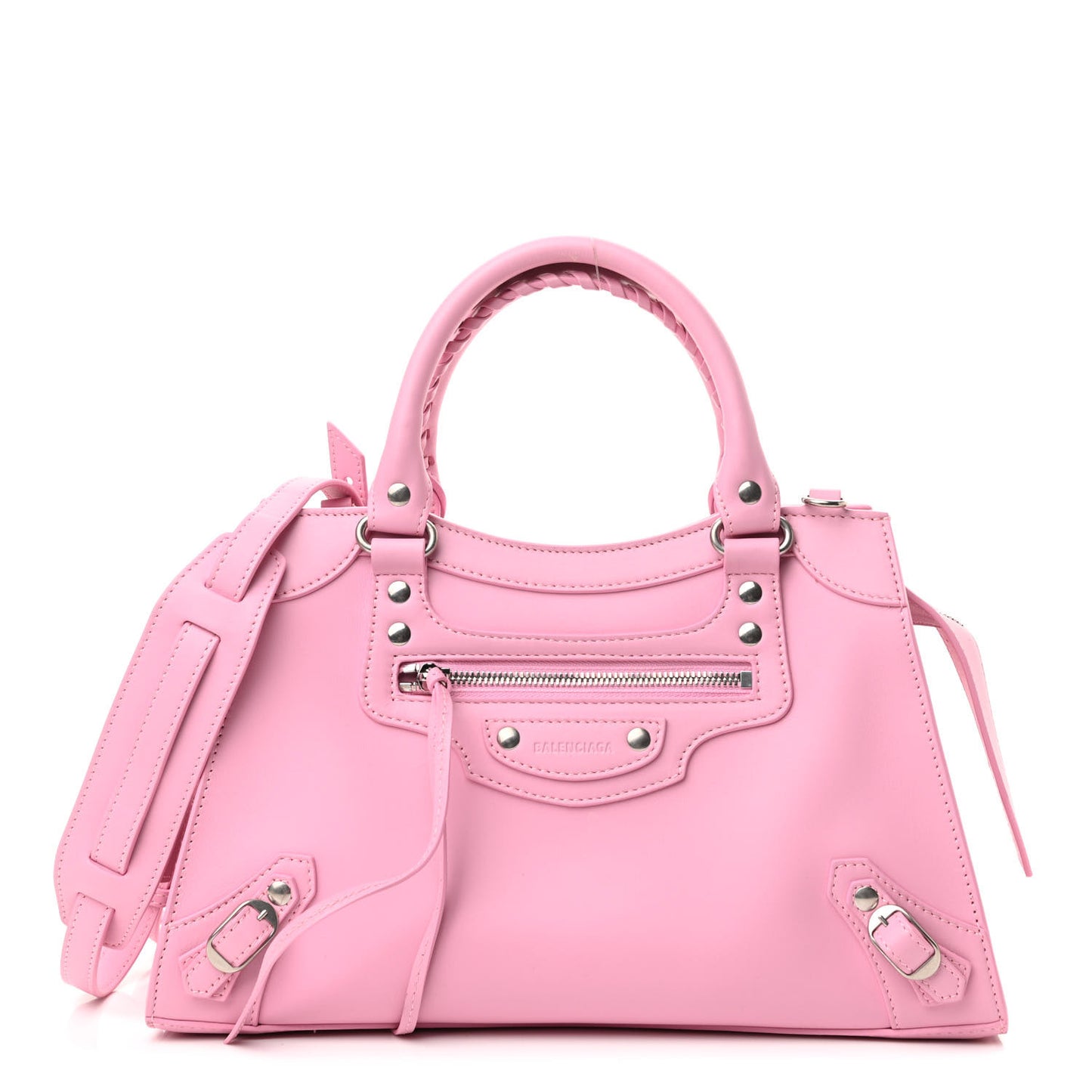 Smooth Calfskin Neo Classic Silver Hardware S City Candy Pink