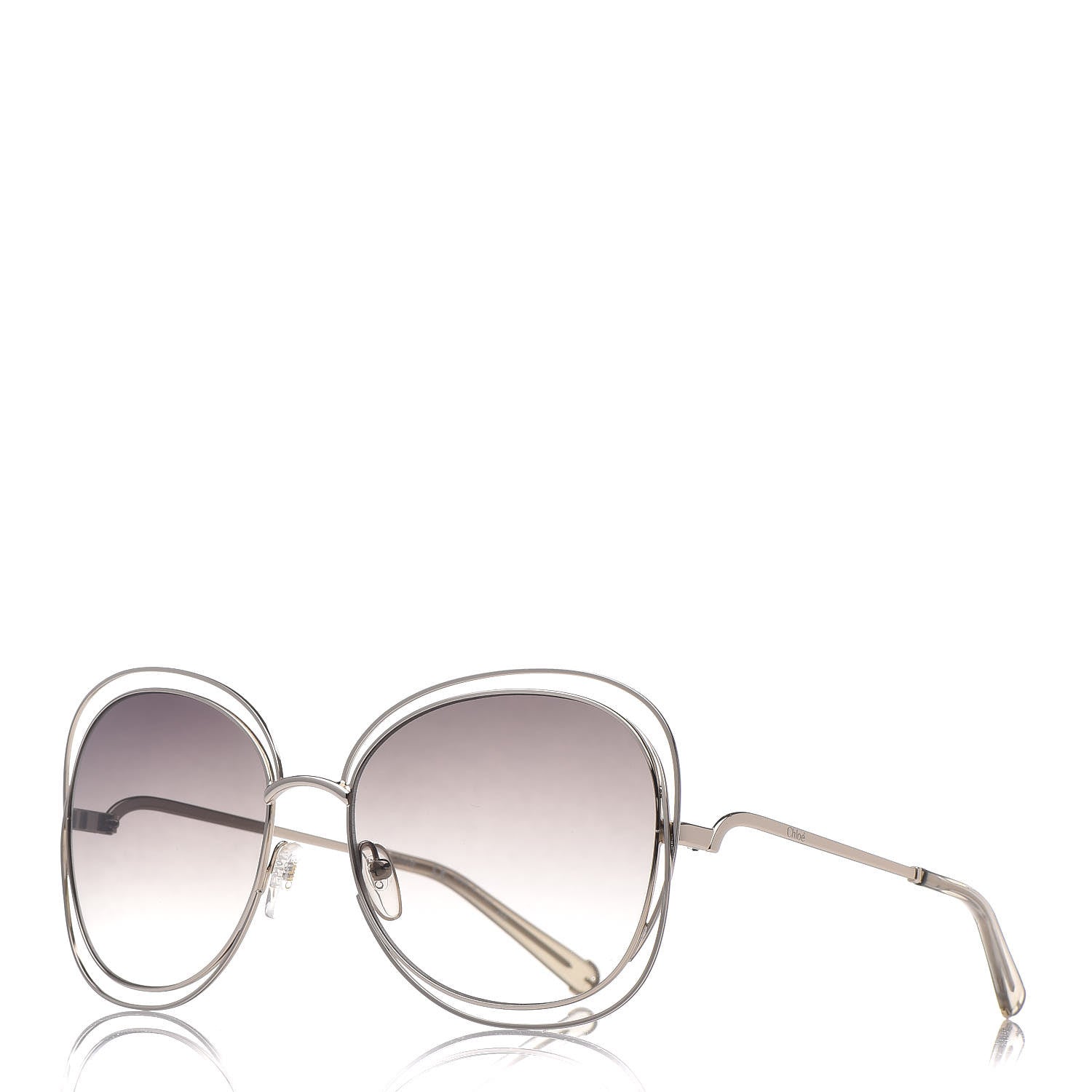 Chloe Oversize Round Carlina Sunglasses CE119S Grey 1 of 7