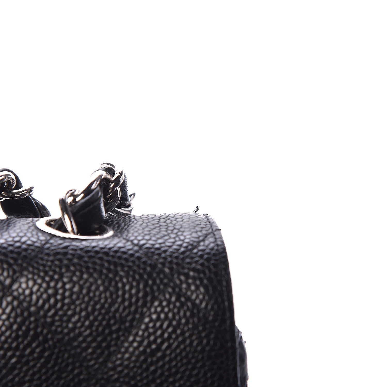 Chanel Caviar Quilted Jumbo Single Flap Black 11 of 12