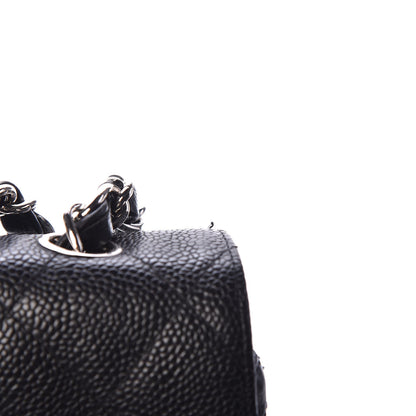 Chanel Caviar Quilted Jumbo Single Flap Black 11 of 12
