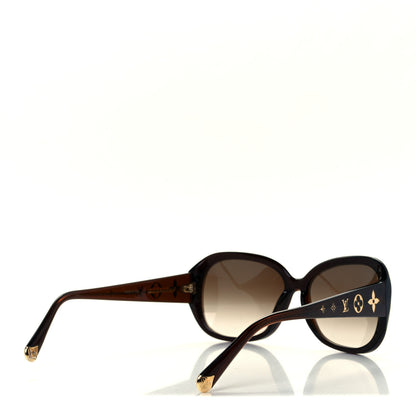 Louis Vuitton Acetate Obsession GM Sunglasses Z0459W Brown Glitter 4 of 9