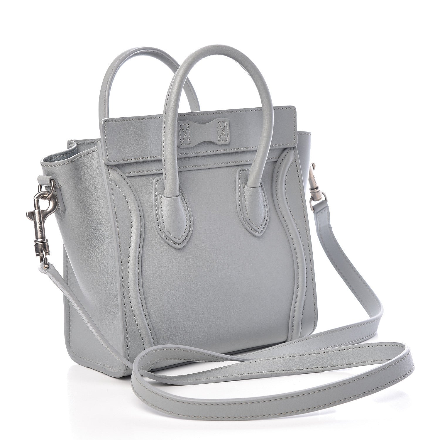 Celine Smooth Calfskin Nano Luggage Sky 3 of 14