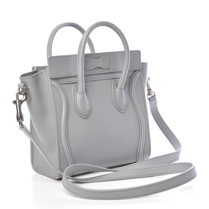 Celine Smooth Calfskin Nano Luggage Sky 3 of 14