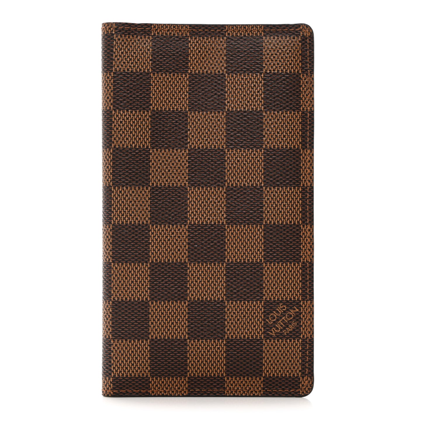Damier Ebene Checkbook Cover Wallet