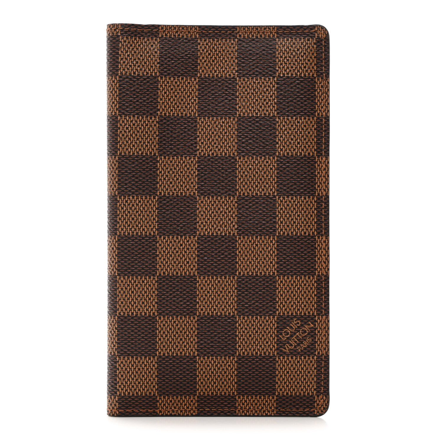 Louis Vuitton Damier Ebene Checkbook Cover Wallet 1 of 7