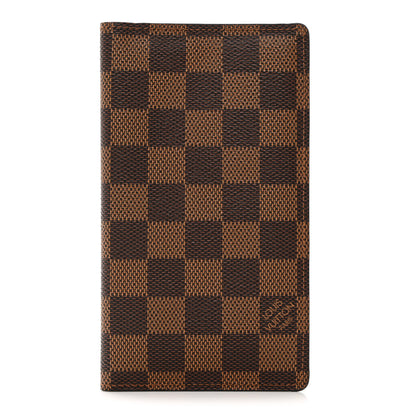 Louis Vuitton Damier Ebene Checkbook Cover Wallet 1 of 7