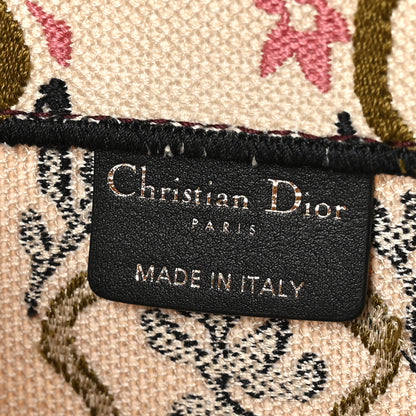 Christian Dior Canvas Embroidered Geometric Medium Book Tote Multicolor 6 of 10