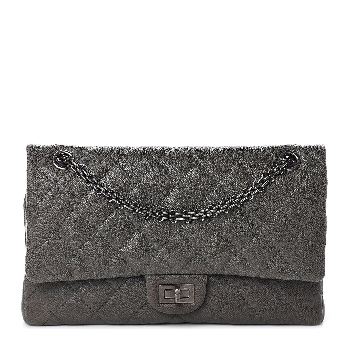 Caviar Quilted 2.55 Reissue 226 Flap Grey