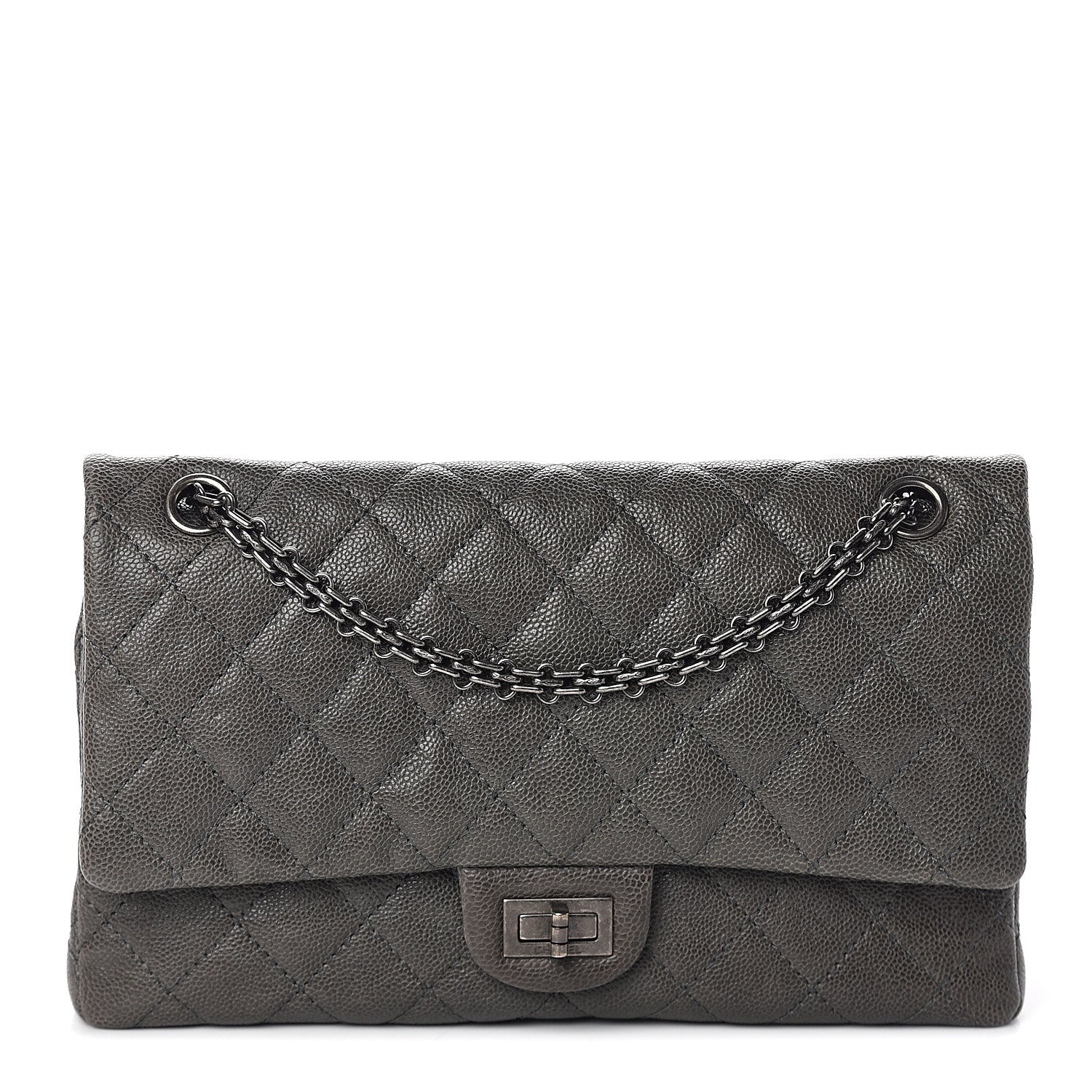 Chanel Caviar Quilted 2.55 Reissue 226 Flap Grey 1 of 8
