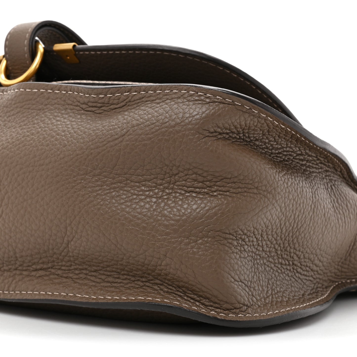 Calfskin Medium Marcie Satchel Army Green