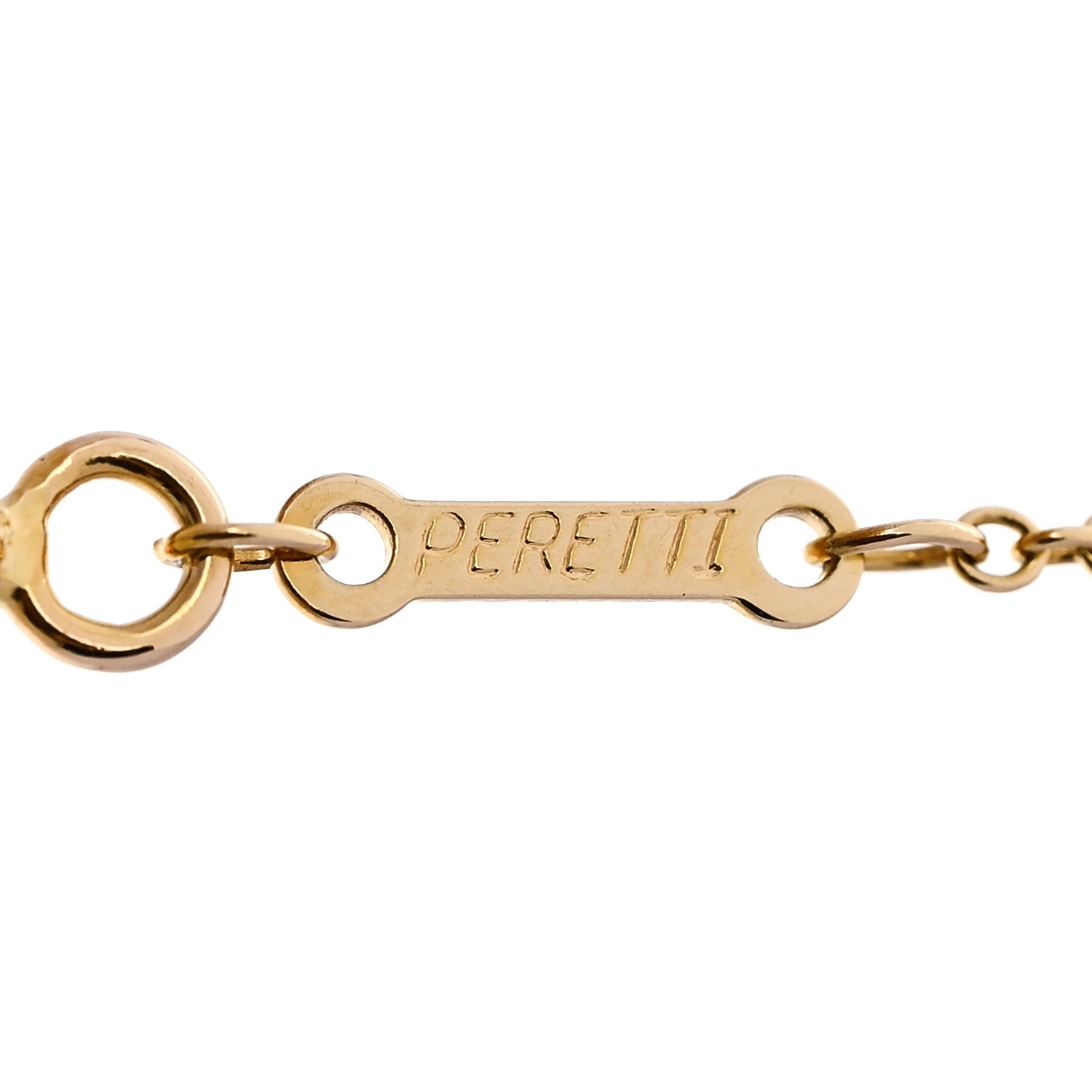 Tiffany 18K Yellow Gold Diamond .45ct Elsa Peretti Diamonds by the Yard Pendant Necklace 5 of 8