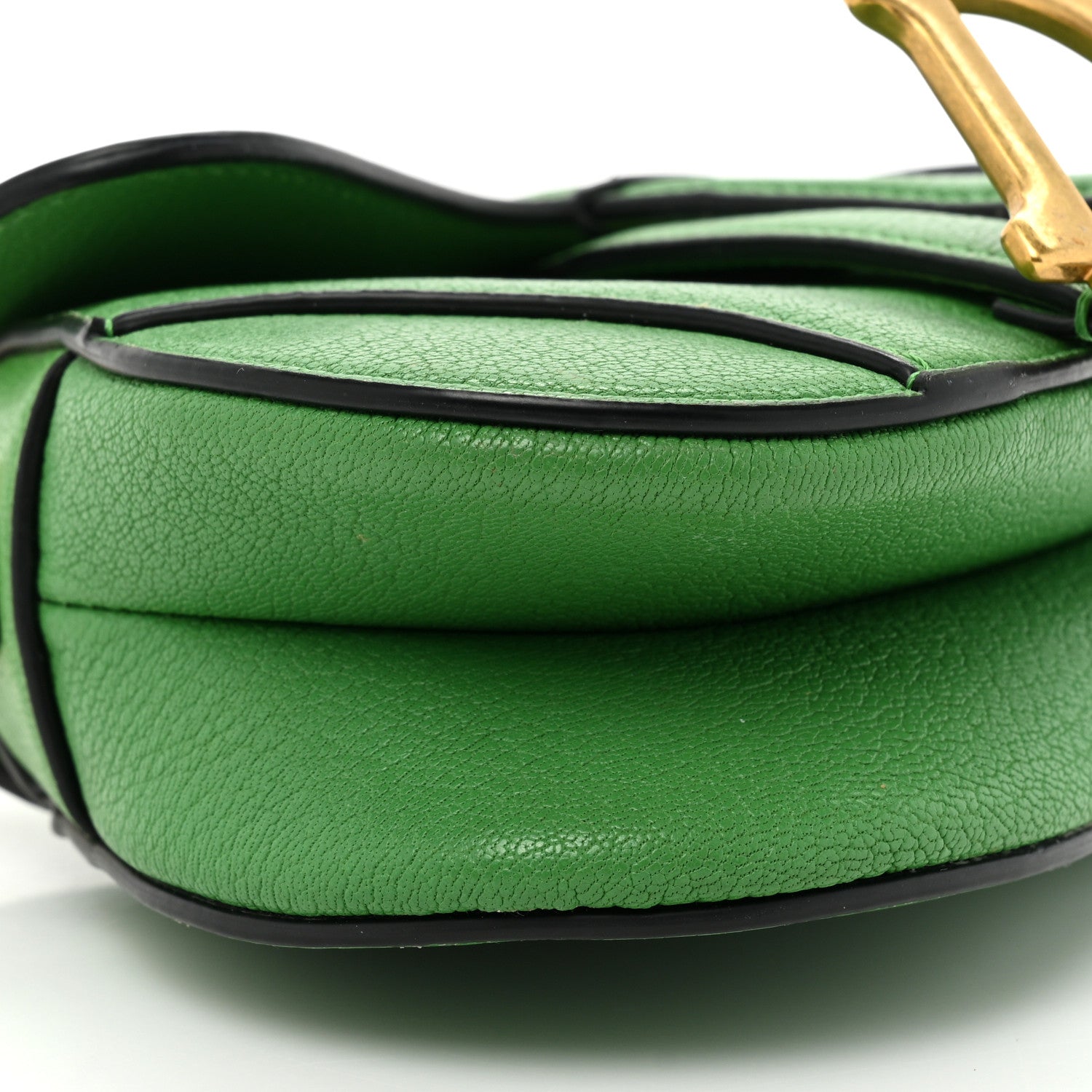 Christian Dior Goatskin Micro Saddle Bag Green 9 of 16