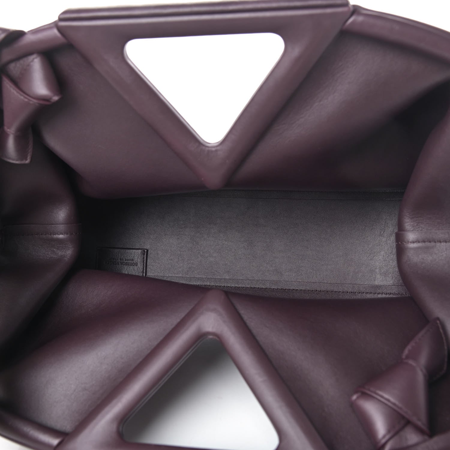 Bottega Veneta Calfskin Medium The Point Triangle Bag Grape 4 of 6