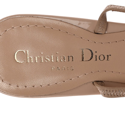 Christian Dior Patent Dior Day Slingback 35mm Pumps 38.5 Nude 7 of 11