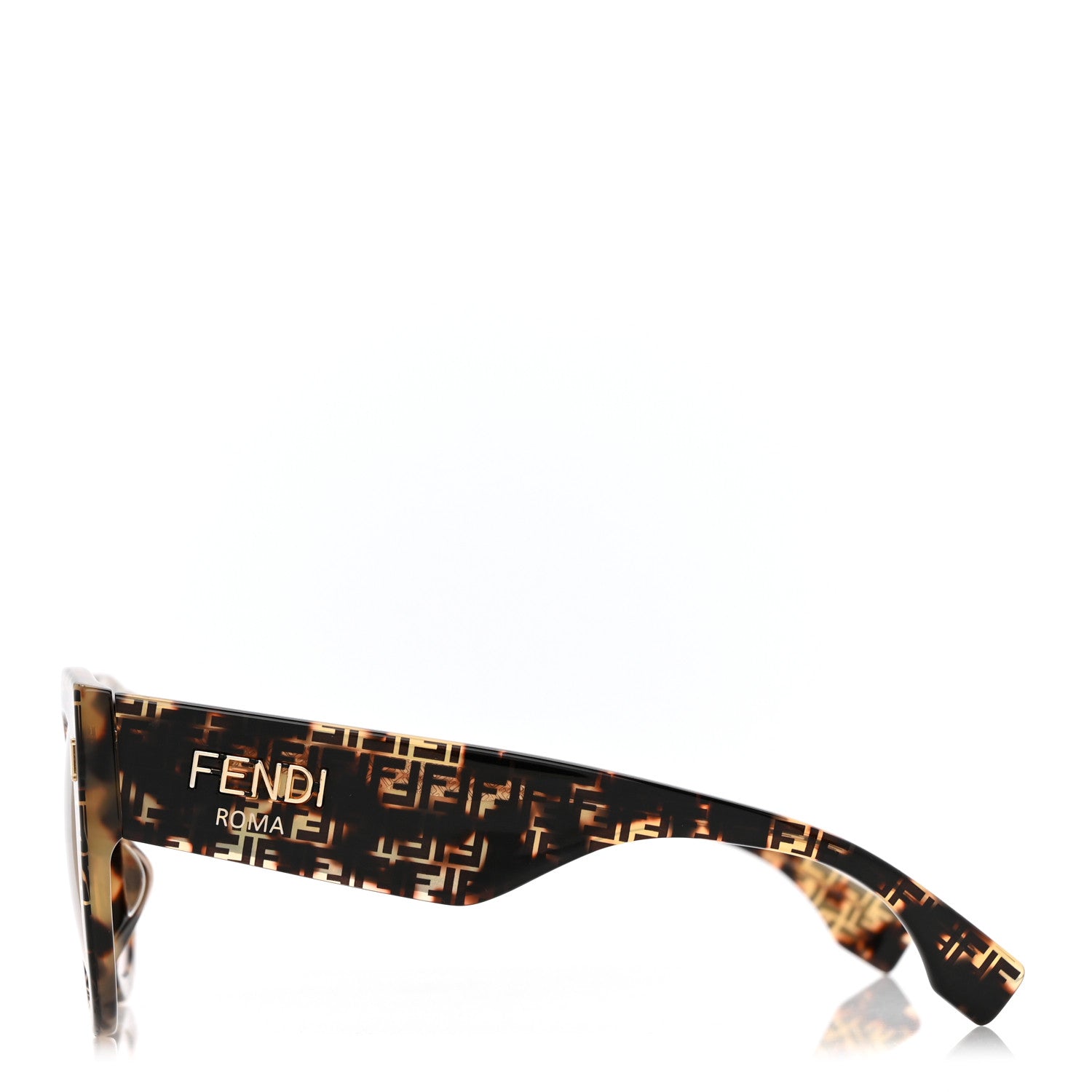 Fendi Acetate Fendi Roma Cat Eye Sunglasses FF 0435/S Havana 1 of 7