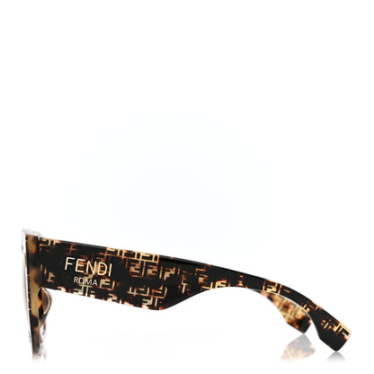 Fendi Acetate Fendi Roma Cat Eye Sunglasses FF 0435/S Havana 1 of 7