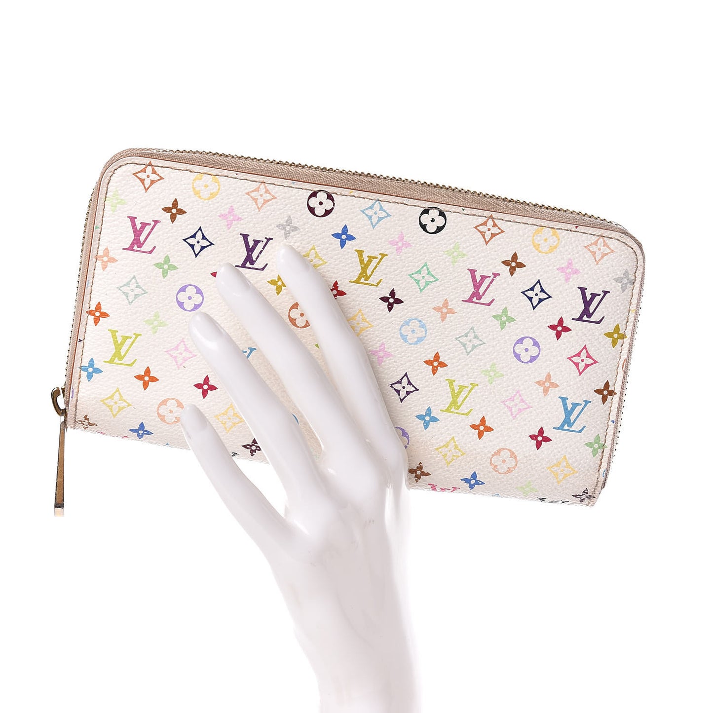 Monogram Multicolor Zippy Wallet White Eglantine