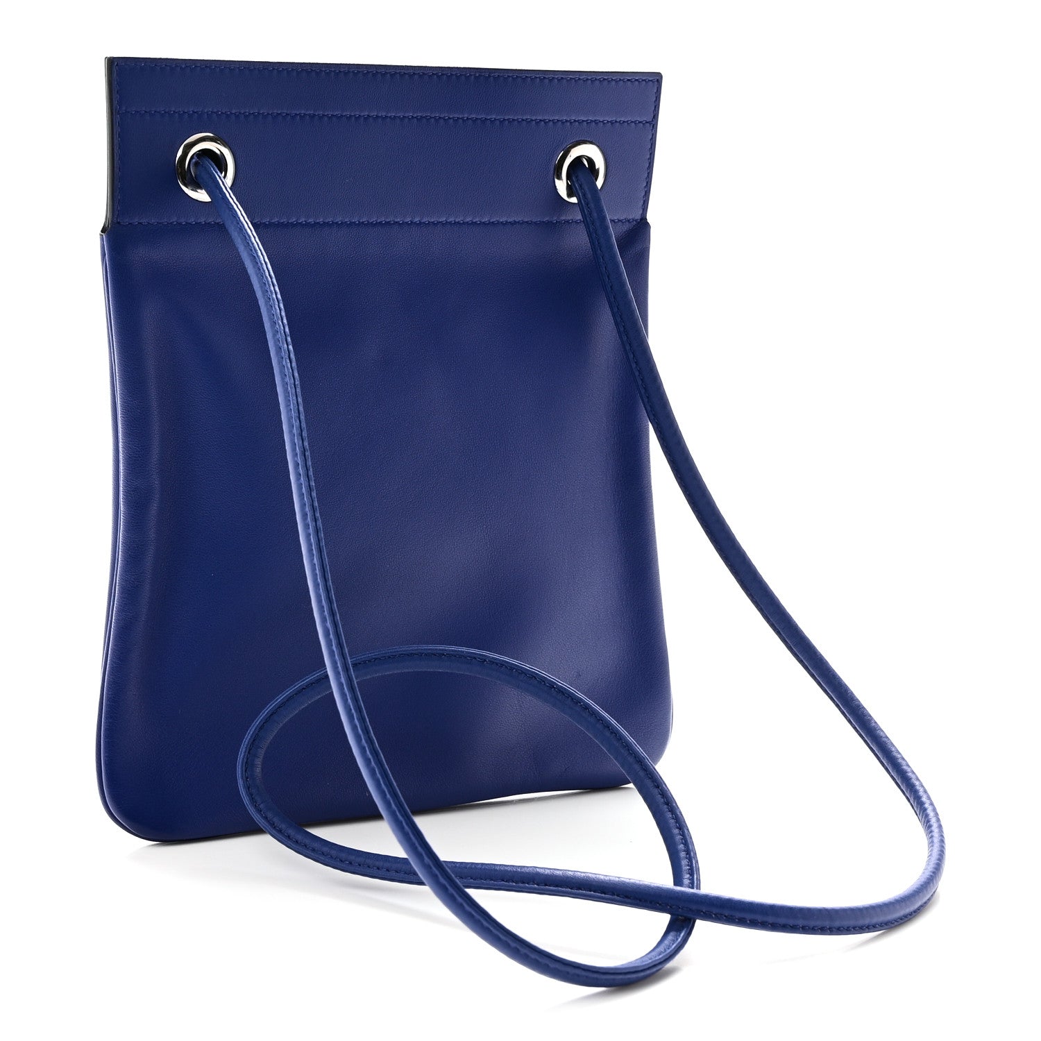 Hermes Milo Lambskin Swift Mini Aline Bleu Electrique 3 of 10