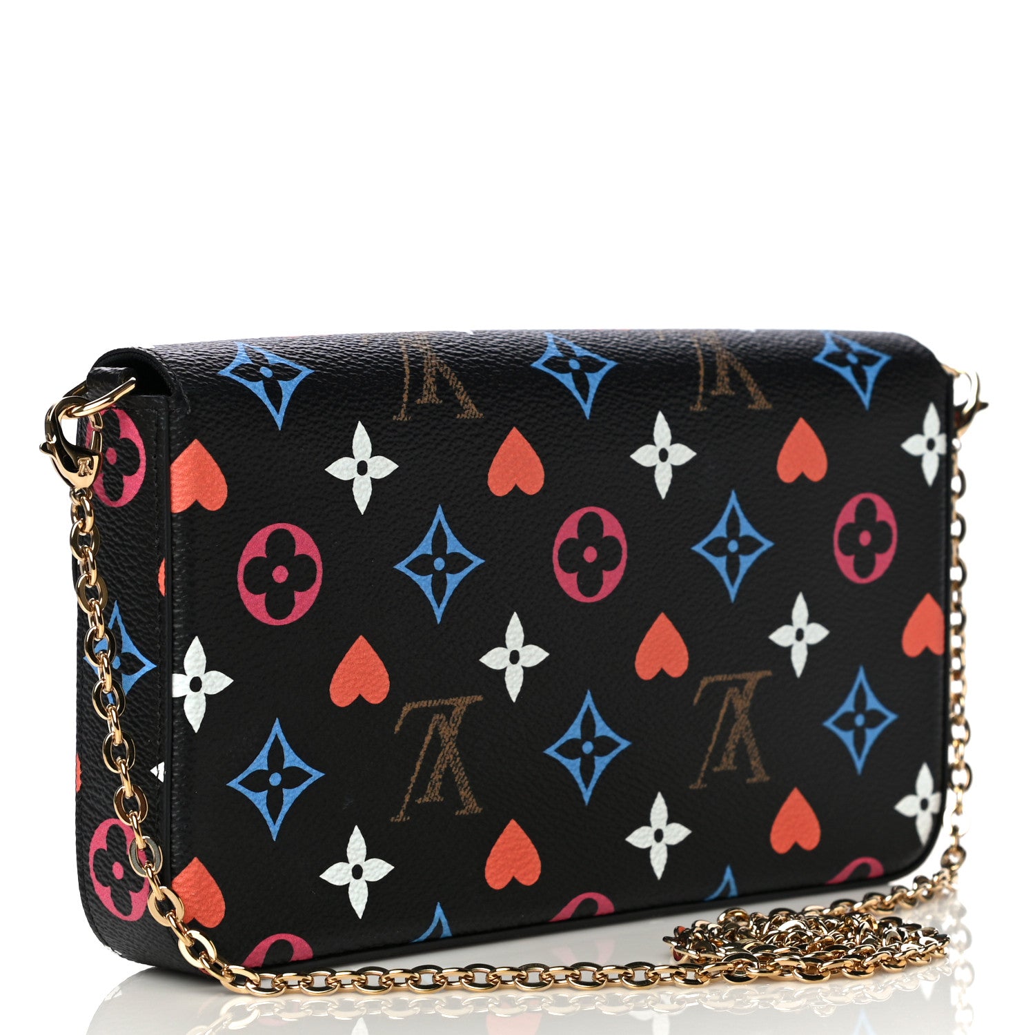 Louis Vuitton Game On Felicie Chain Wallet Black 3 of 12