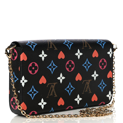 Louis Vuitton Game On Felicie Chain Wallet Black 3 of 12