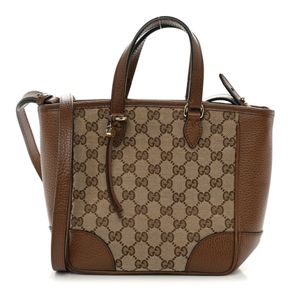 Gucci Monogram Small Bree Tote Beige Tabacco 1 of 10