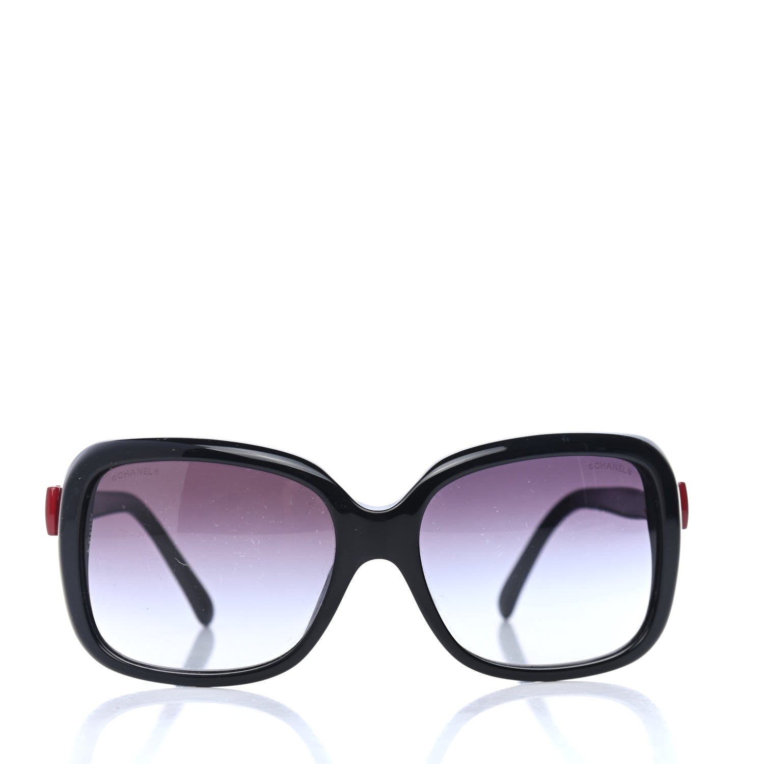 Chanel Acetate CC Bow Sunglasses 5171 Black Red 2 of 4