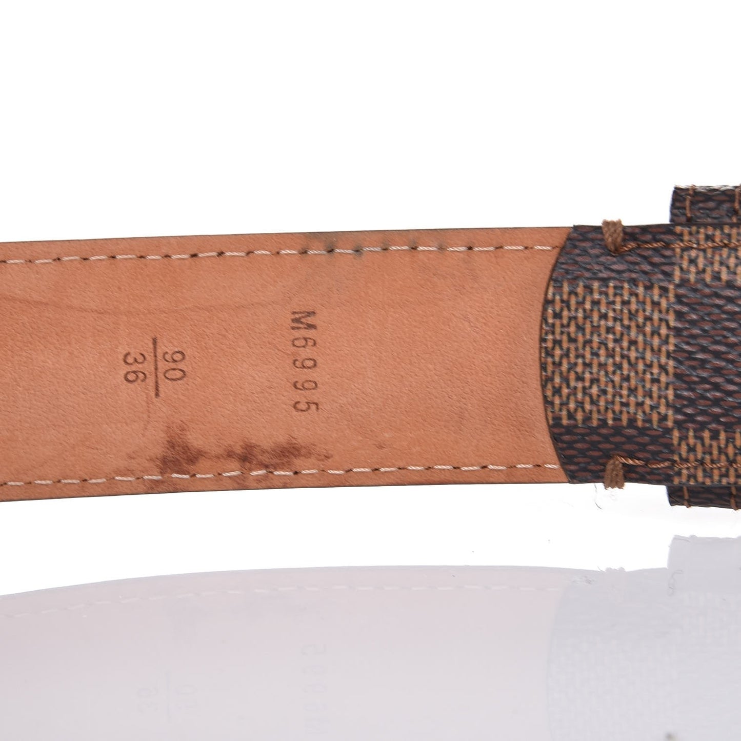 Damier Ebene 30mm Ellipse Belt 90 36