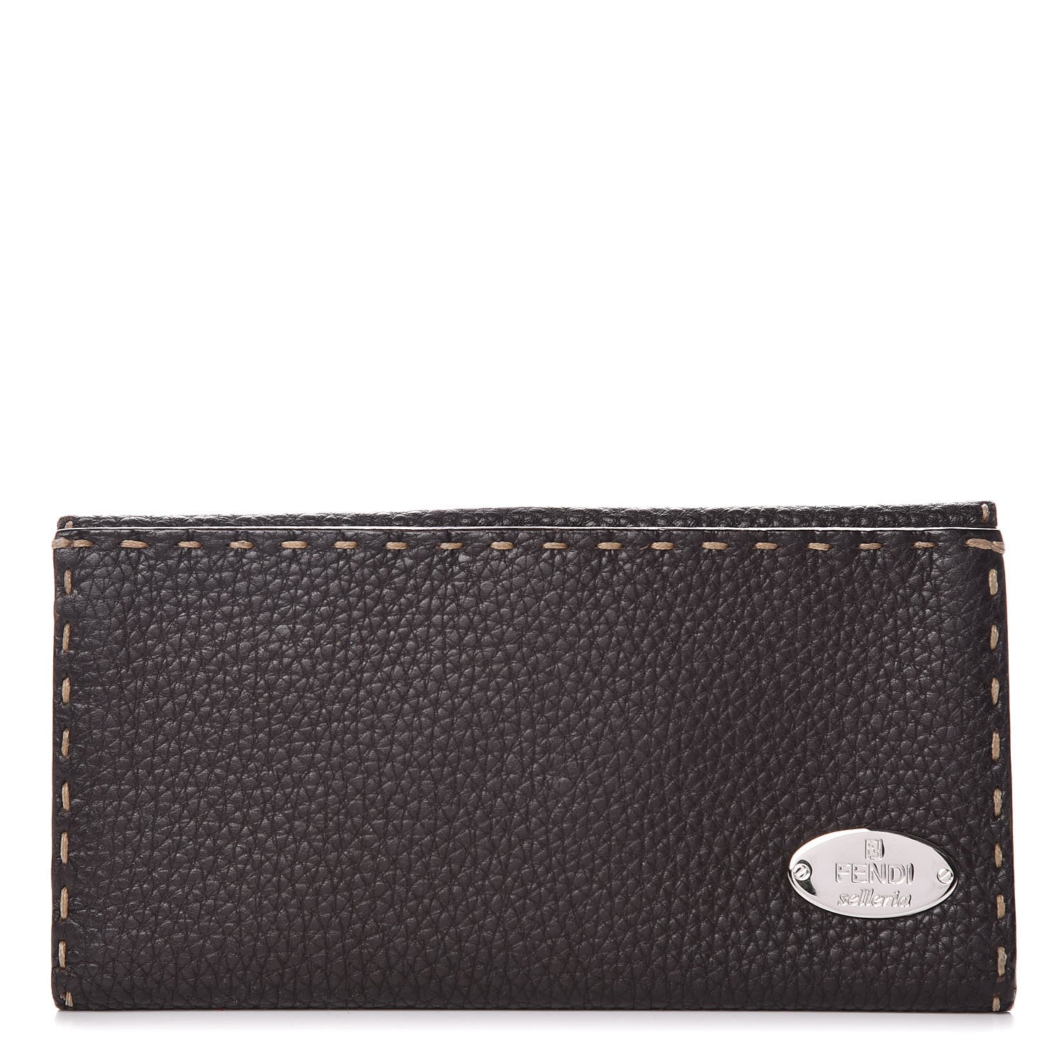 Fendi Cuoio Romano Selleria Bi-Fold Wallet Testa di Moro 1 of 9