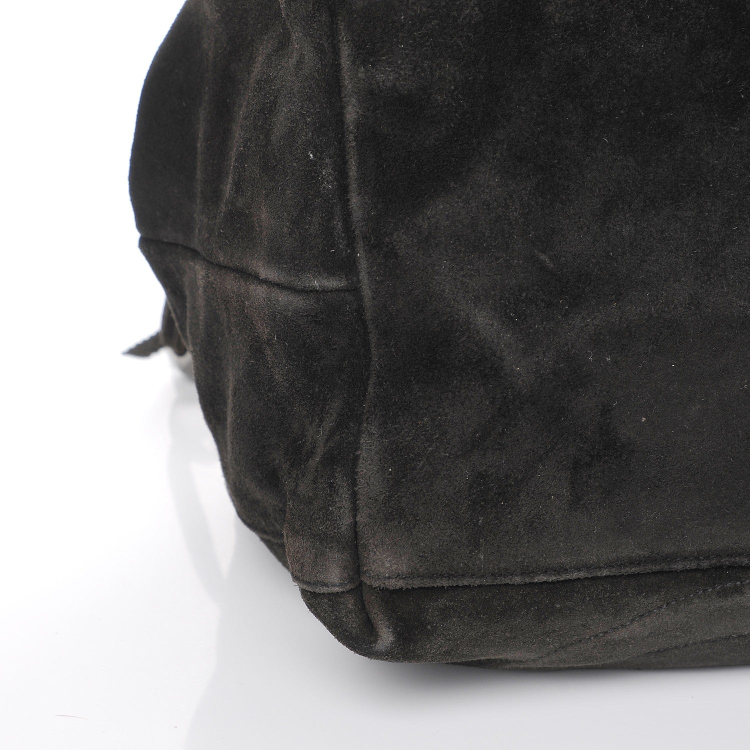 Chanel Suede CC Tassel Shoulder Bag Black 8 of 10