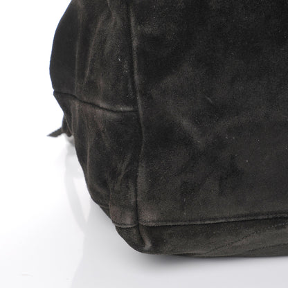 Chanel Suede CC Tassel Shoulder Bag Black 8 of 10