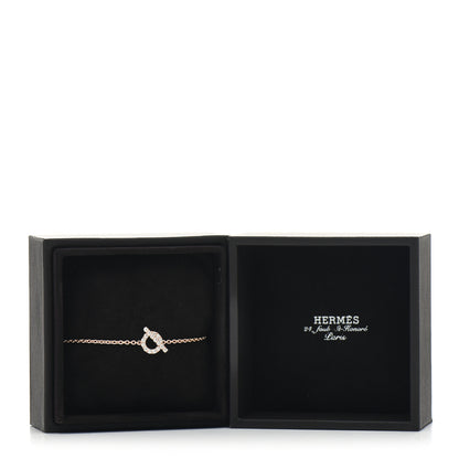 Hermes 18K Rose Gold Diamond Finesse Bracelet ST 5 of 5