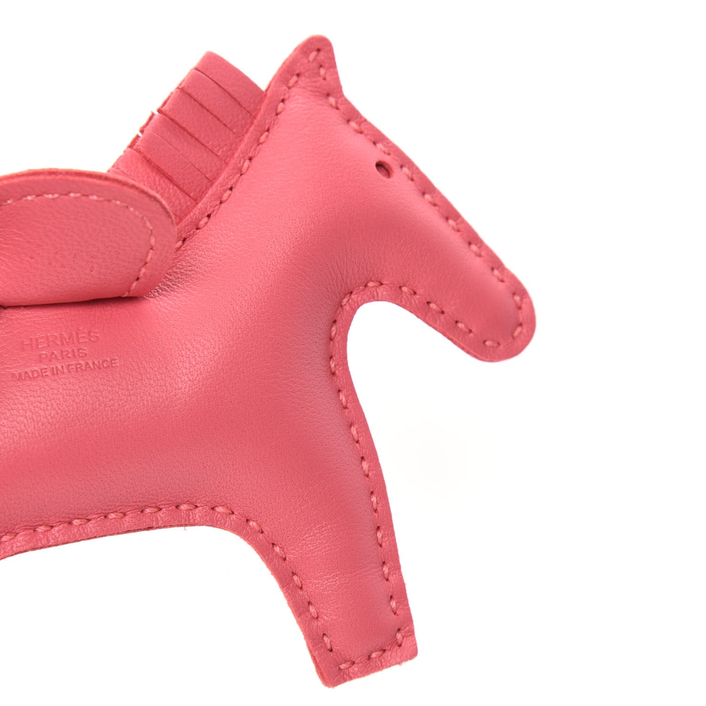 Milo Lambskin Grigri Rodeo Horse Bag Charm PM Rose Azalee