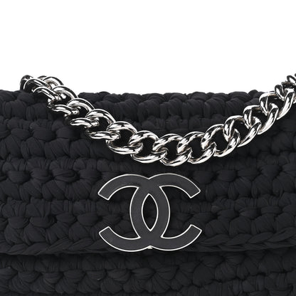 Chanel Crochet Fancy Single Flap Black 10 of 11