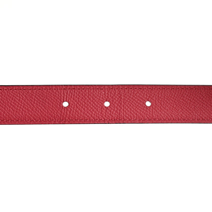 Hermes Swift Epsom 24mm Mini Constance H Belt 85 34 Rouge De Coeur Rose Azalee 5 of 8