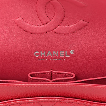 Chanel Caviar Quilted Medium Double Flap Dark Red 6 of 15