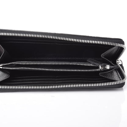 MCM Calfskin Ottomar Monogram Klara Zip Wallet Black 5 of 8