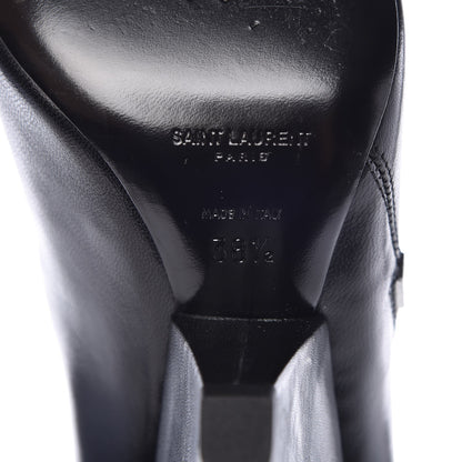 Saint Laurent Calfskin Niki 105 Wedge Booties 38.5 Black 6 of 9