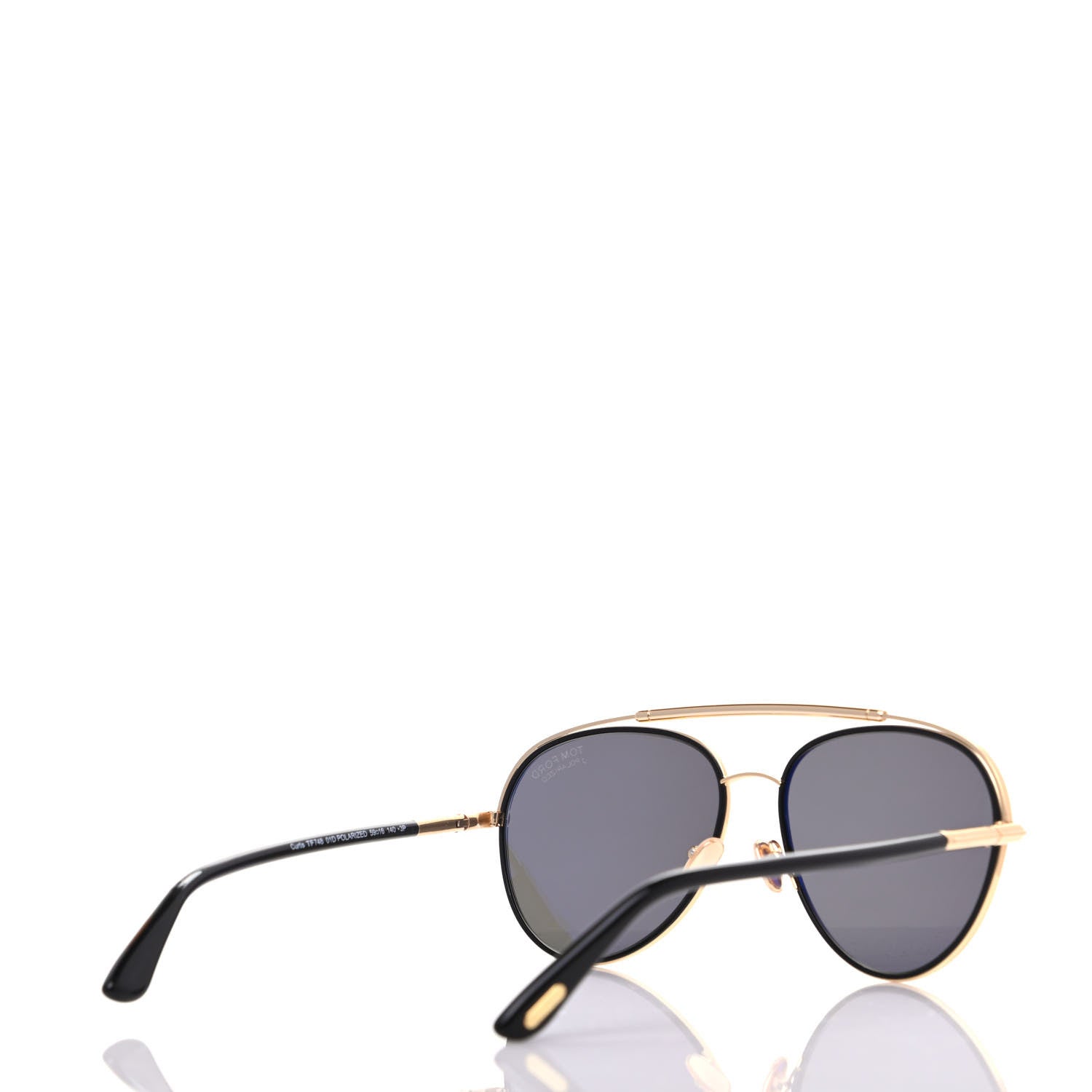 Tom Ford Metal Cole Aviator Polarized Sunglasses TF285 Black 4 of 7