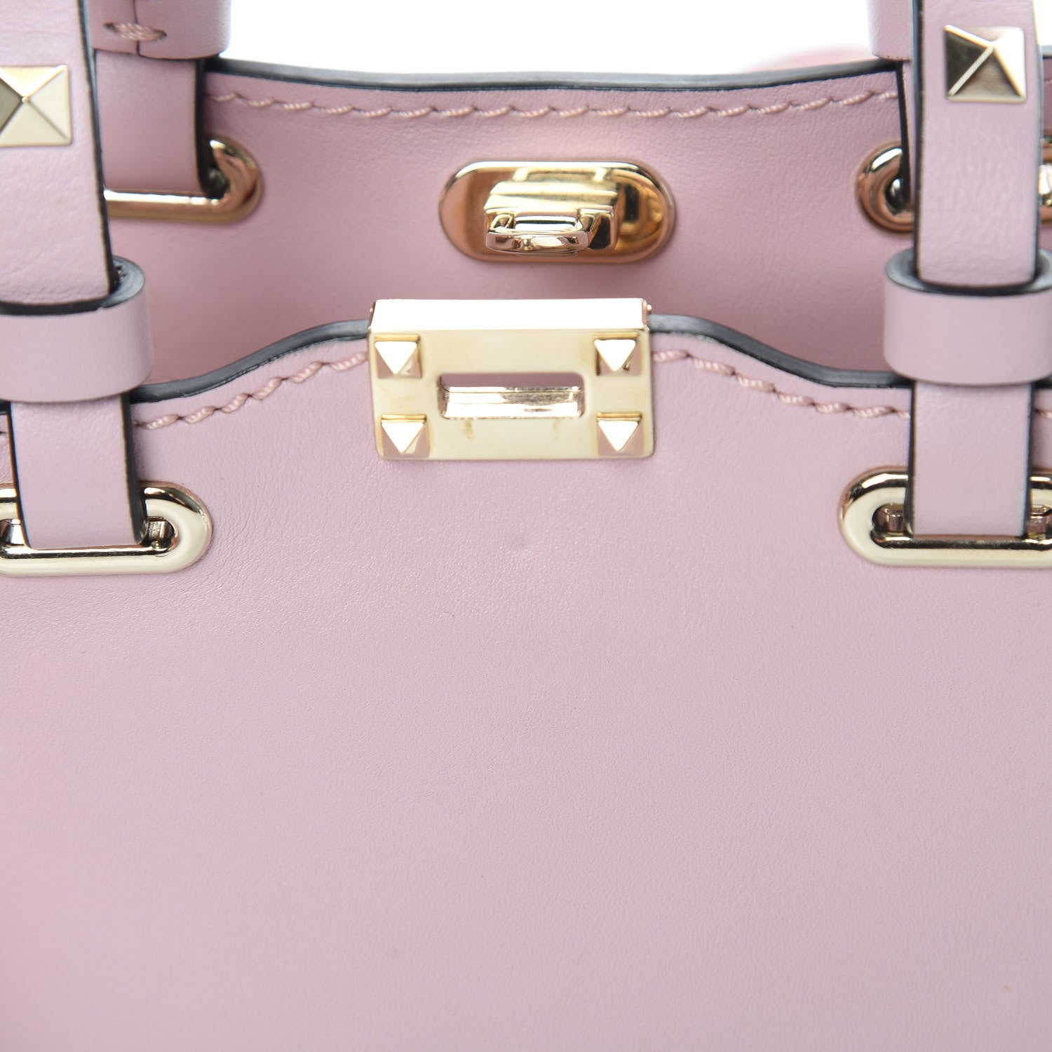 Valentino Garavani Vitello Micro Rockstud Tote Cipria 14 of 14