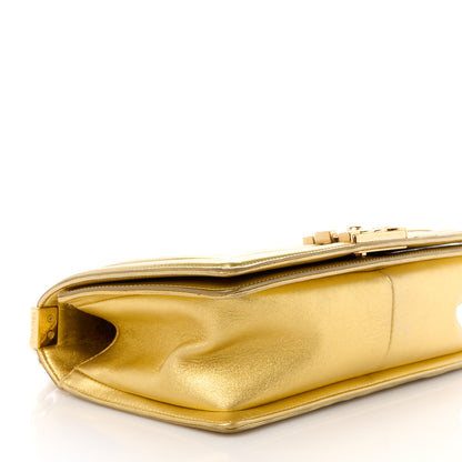 Chanel Metallic Patent Calfskin Quilted Medium Boy Flap Gold 9 of 10