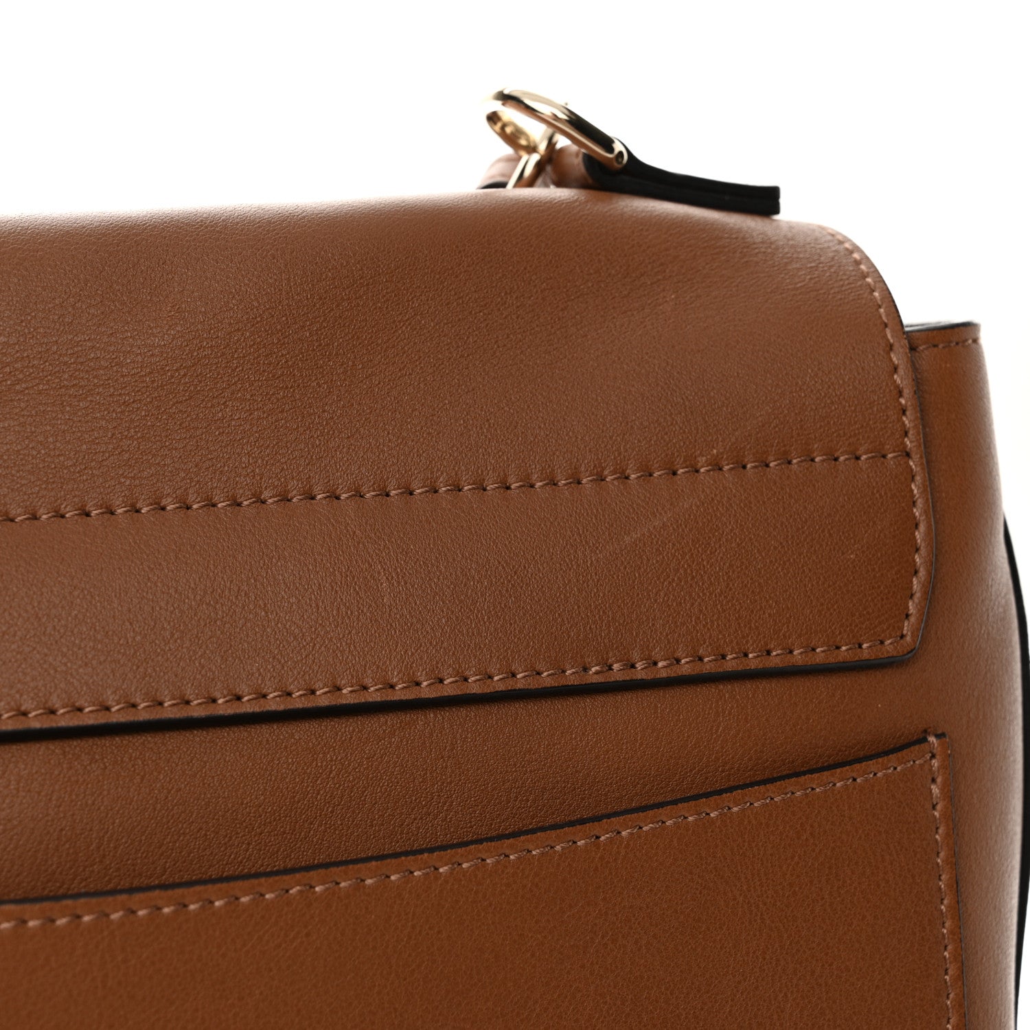 Chloe Calfskin Medium Faye Day Shoulder Bag Tan 12 of 12